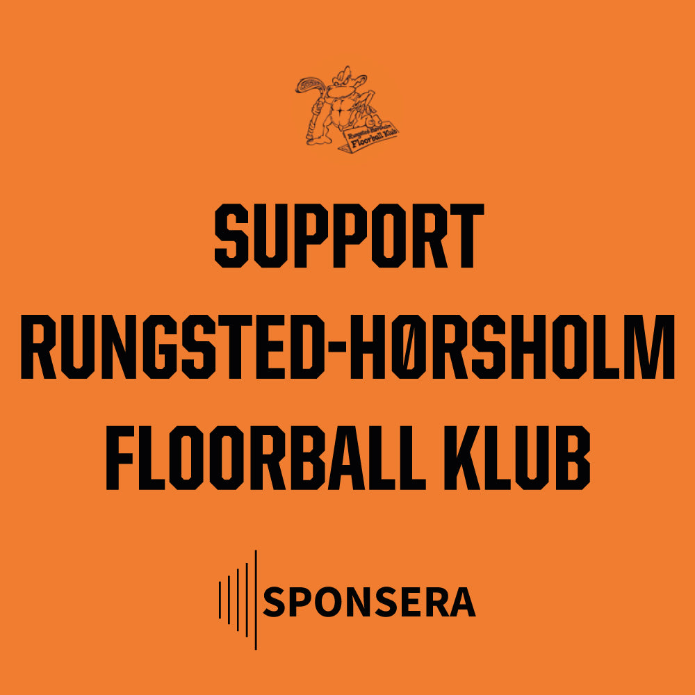 Rungsted-Hørsholm Floorball Klub Sorte bambus sokker - 6 par